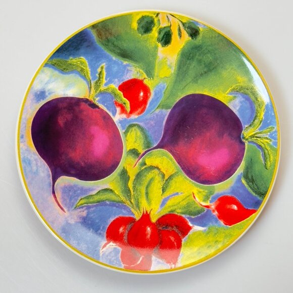Certified International Provence Linda Montgonery Hand-Painted Set of 4 Plates - Picture 9 of 16